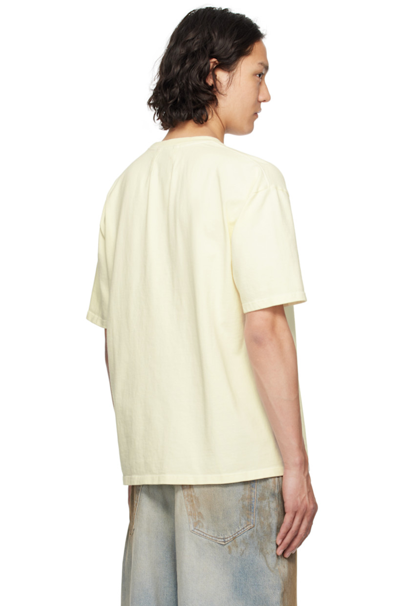 Cotton jersey T-shirt.

· Rib-knit crewneck
· Logo printed at chest
· Dropped shoulders

Supplier color: Vtg white