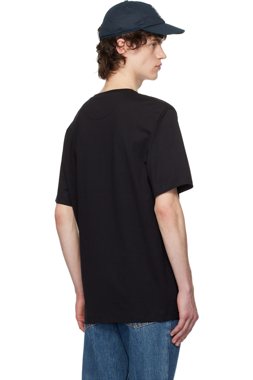 Organic cotton jersey T-shirt.

· Rib-knit crewneck
· Logo graphic printed at chest and cuff

Supplier color: Black