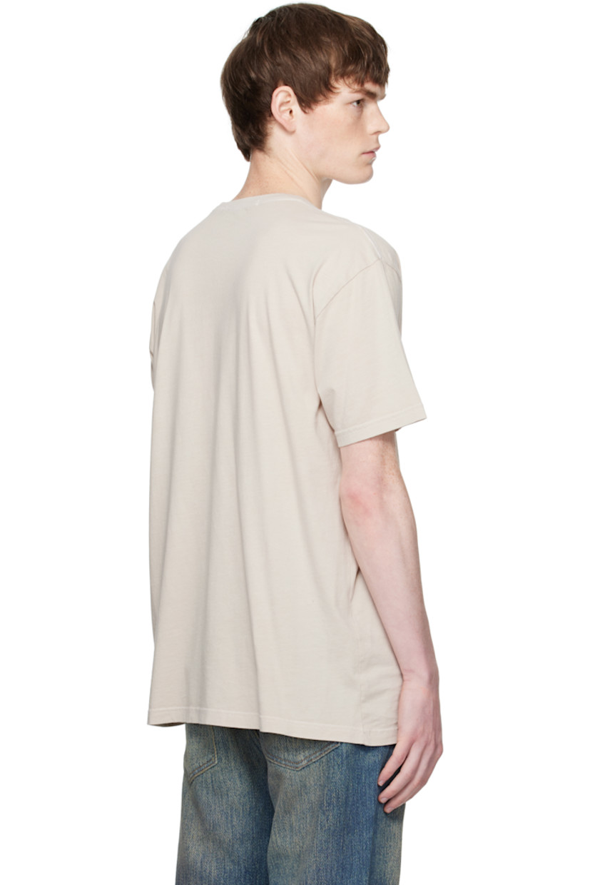 Cotton jersey T-shirt.

· Rib-knit crewneck
· Logo graphic with crystal-cut accents at front

Supplier color: Pumice