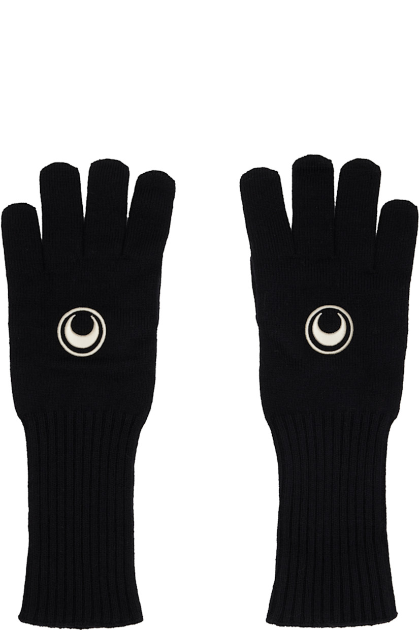 Pair of knit merino wool gloves.

· Logo embroidered at face
· Rib-knit cuffs

Supplier color: Black