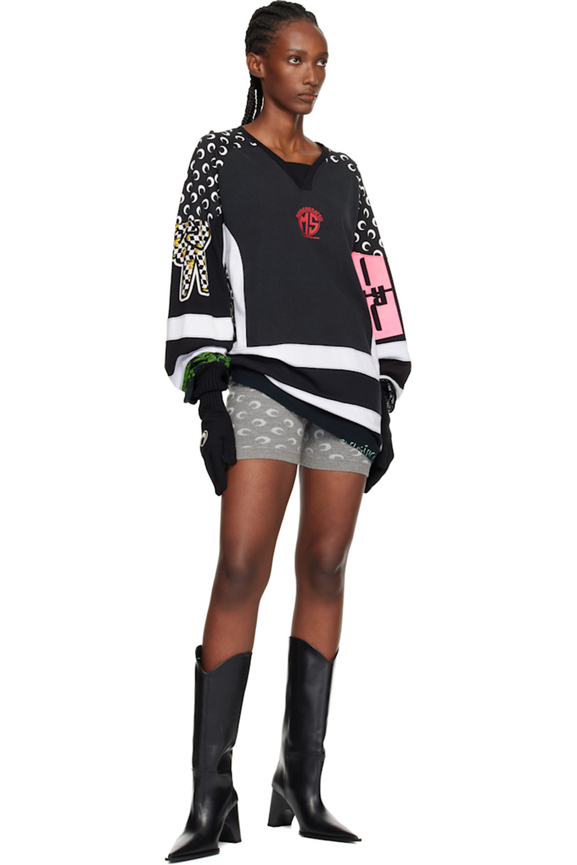 Pair of knit merino wool gloves.

· Logo embroidered at face
· Rib-knit cuffs

Supplier color: Black