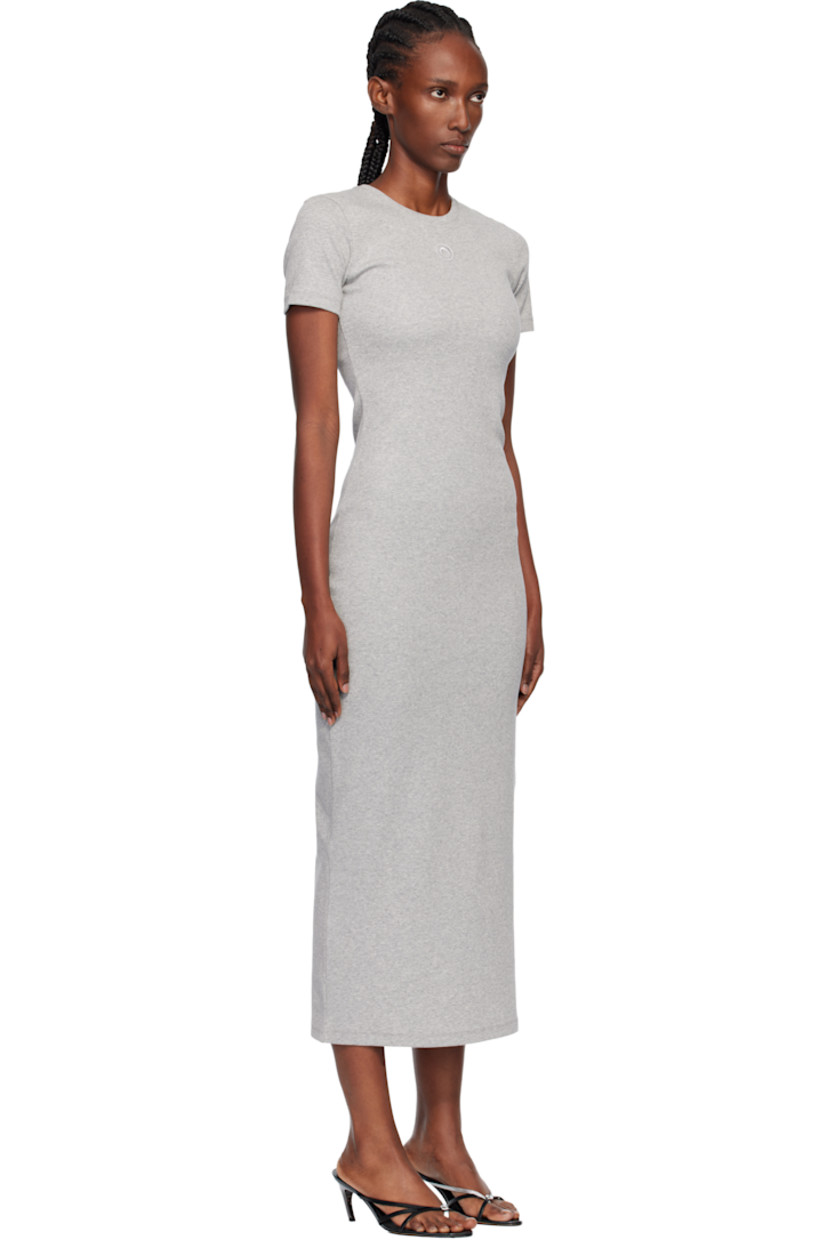 Rib-knit stretch organic cotton maxi dress.

· Crewneck
· Logo embroidered at chest
· Logo patch at back collar

Supplier color: Grey
