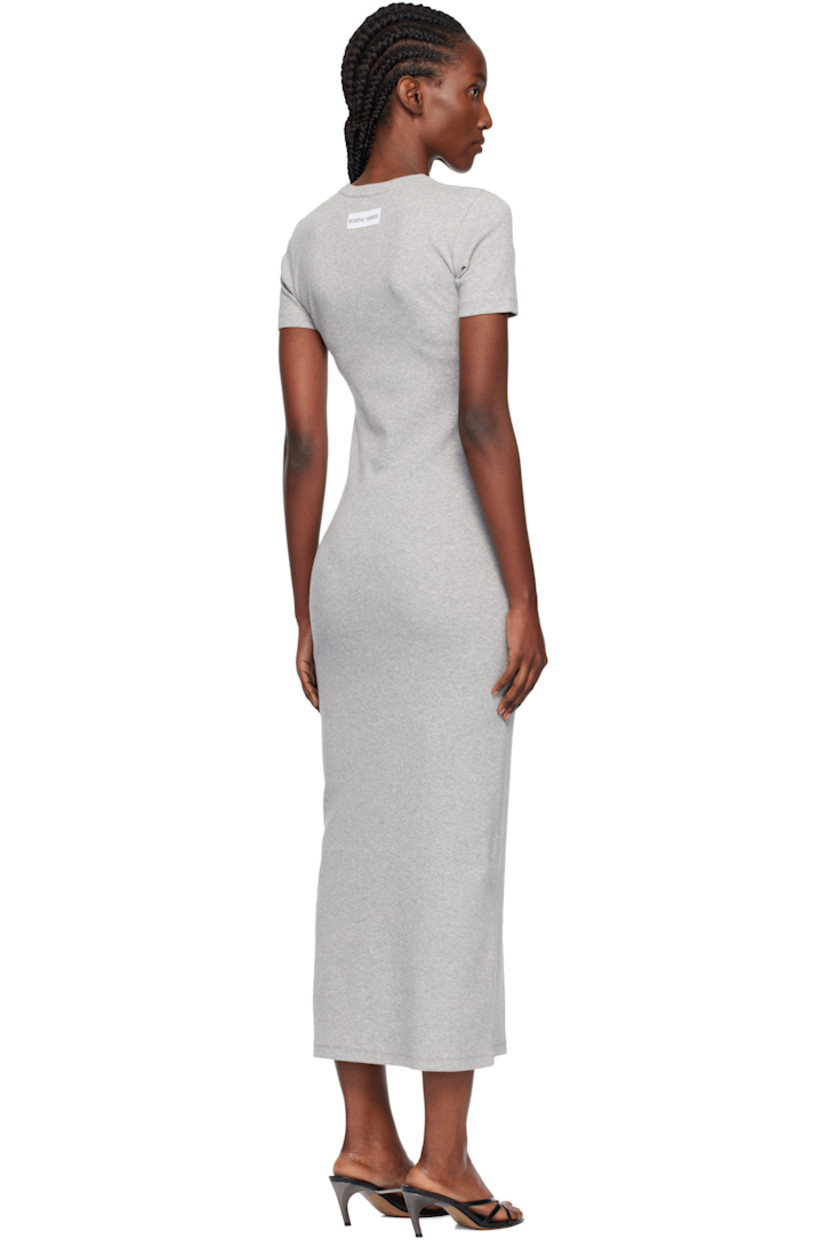 Rib-knit stretch organic cotton maxi dress.

· Crewneck
· Logo embroidered at chest
· Logo patch at back collar

Supplier color: Grey