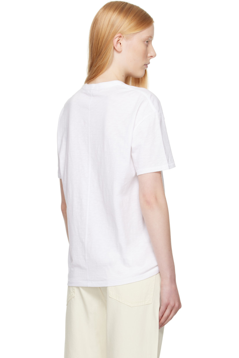 Slub organic Pima cotton jersey T-shirt.

· Rib-knit crewneck
· Logo flag at front hem
· Dropped shoulders

Supplier color: White