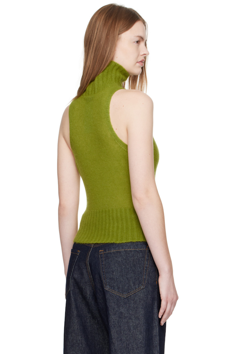 Knit cashmere- and silk-blend turtleneck.

· Rib-knit collar and hem
· Logo plaque at front

Supplier color: Acid green
