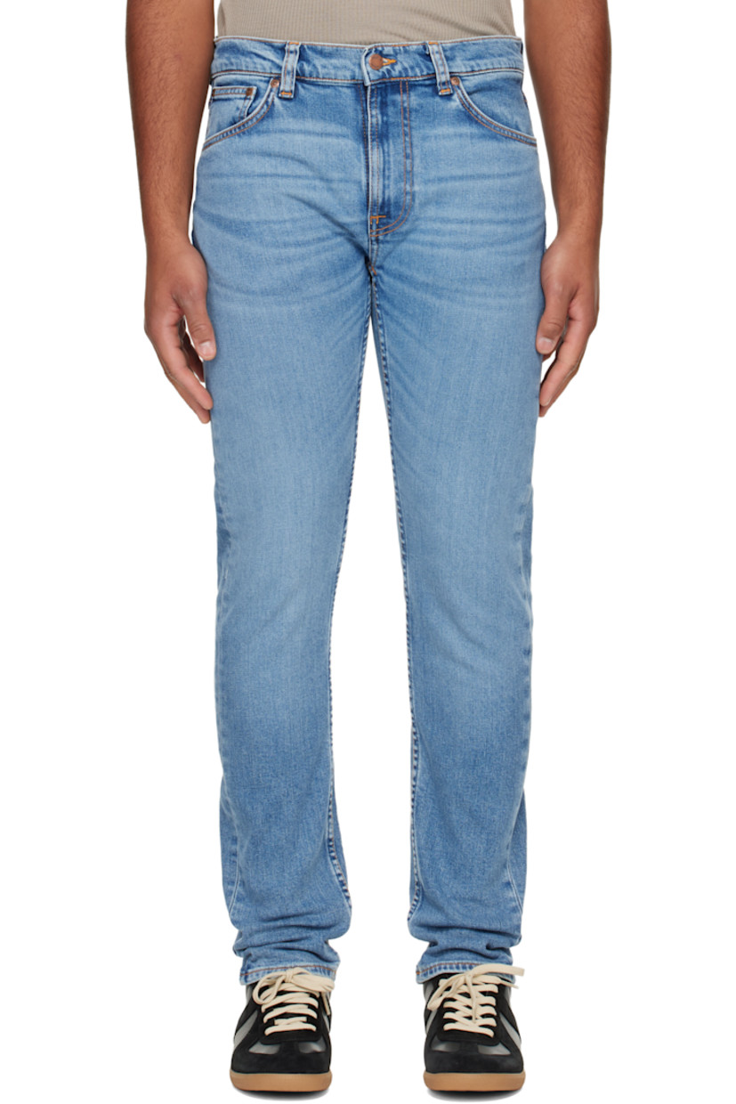 12.5 oz stretch organic cotton denim jeans.

· Fading and whiskering throughout
· Tapered, slim-fit
· Mid-rise
· Belt loops
· Five-pocket styling
· Zip fly
· Logo patch at back waistband and pocket
· Contrast stitching in tan

Supplier color: Lost orange