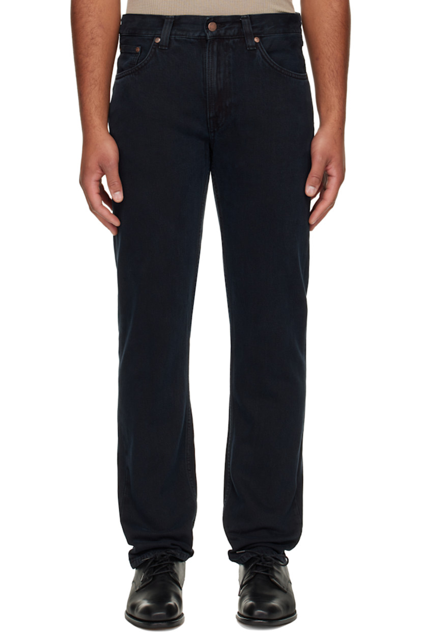 12.5 oz non-stretch organic cotton denim jeans.

· Fading throughout
· Straight-leg
· Mid-rise
· Belt loops
· Five-pocket styling
· Zip fly
· Logo patch at back waistband and pocket

Supplier color: Black forest