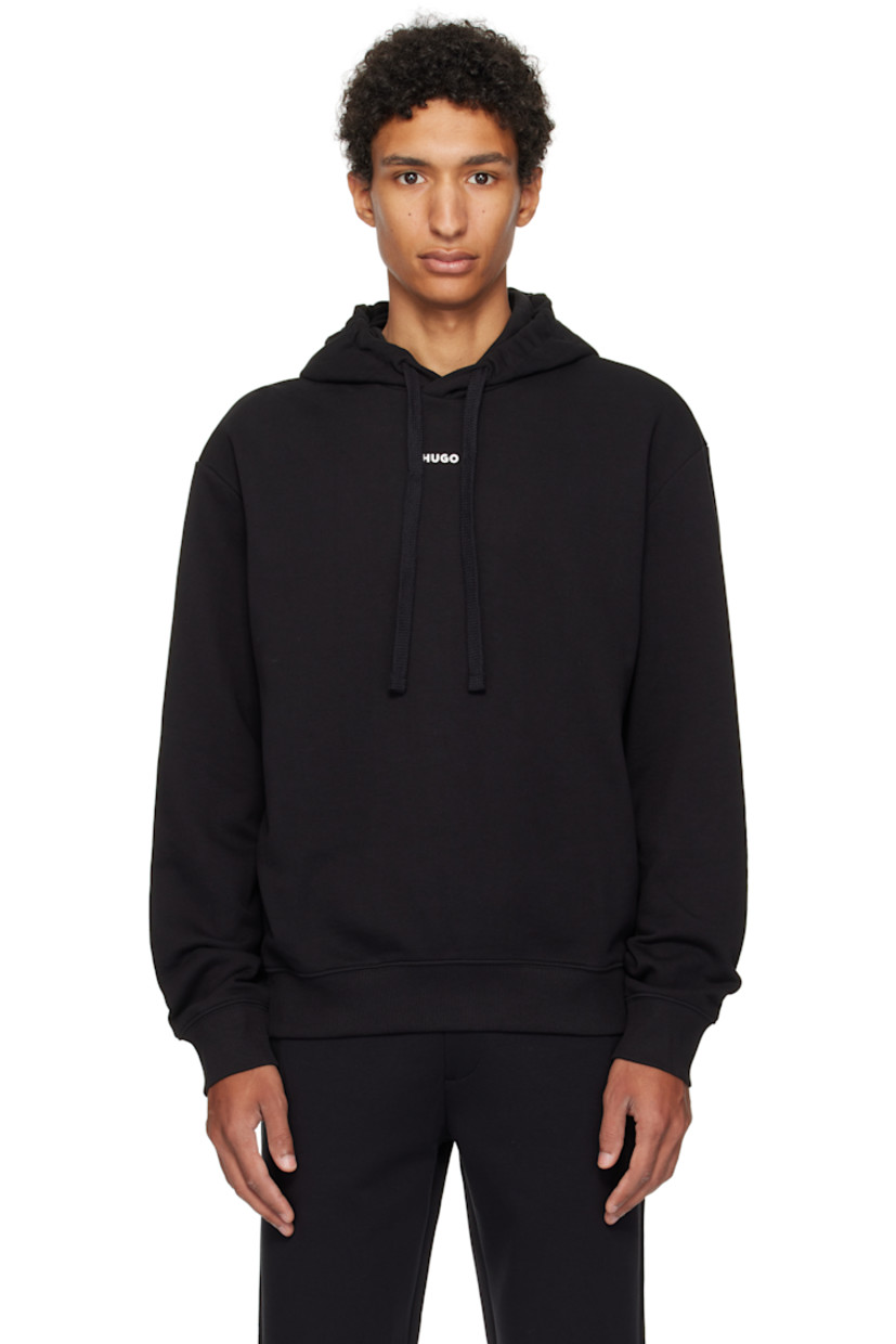 Cotton French terry hoodie

· Drawstring at hood
· Logo printed at chest 
· Rib-knit hem and cuffs
· Dropped shoulders

Supplier color: Black