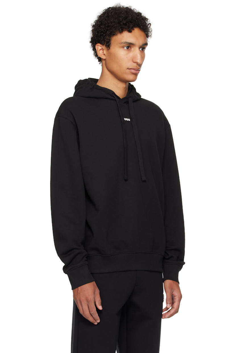 Cotton French terry hoodie

· Drawstring at hood
· Logo printed at chest 
· Rib-knit hem and cuffs
· Dropped shoulders

Supplier color: Black