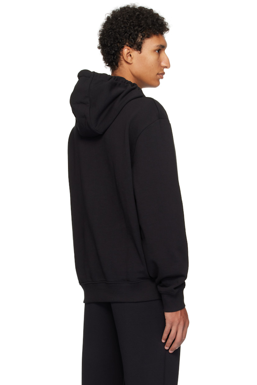 Cotton French terry hoodie

· Drawstring at hood
· Logo printed at chest 
· Rib-knit hem and cuffs
· Dropped shoulders

Supplier color: Black