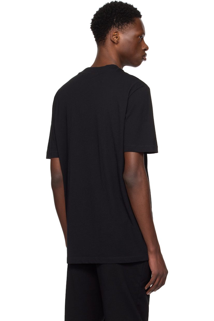 Cotton jersey T-shirt. 

· Rib-knit crewneck
· Logo printed at front 

Supplier color: Black