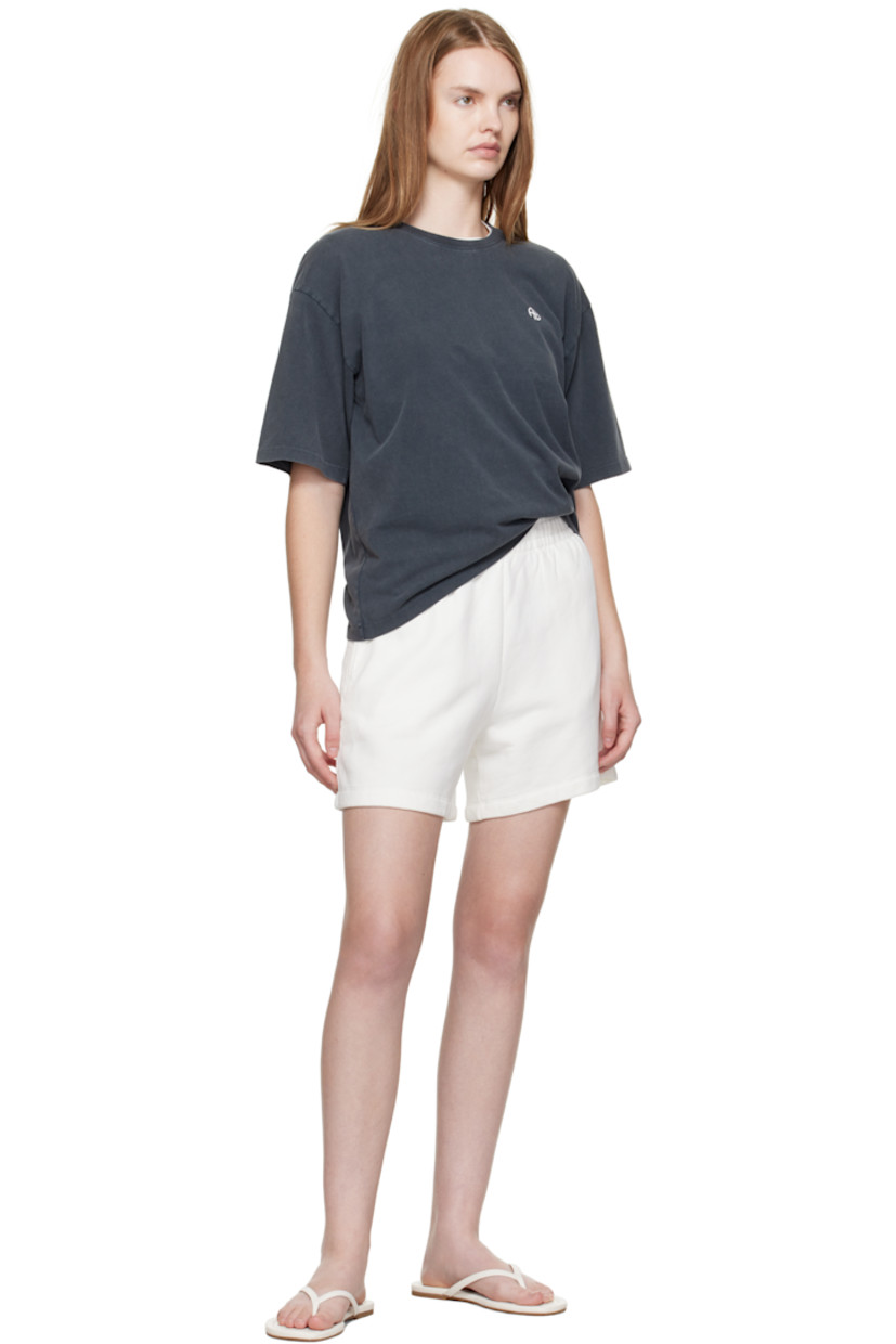 French terry shorts.

· Concealed drawstring at elasticized waistband 
· Two-pocket styling
· Logo embroidered at front hem 

Supplier color: Off-white