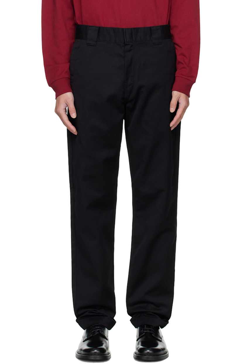 8.8 oz cotton-blend Denison twill trousers.

· Tapered 
· Mid-rise
· Belt loops
· Five-pocket styling
· Zip fly
· Logo patch at back pocket

Supplier color: Black