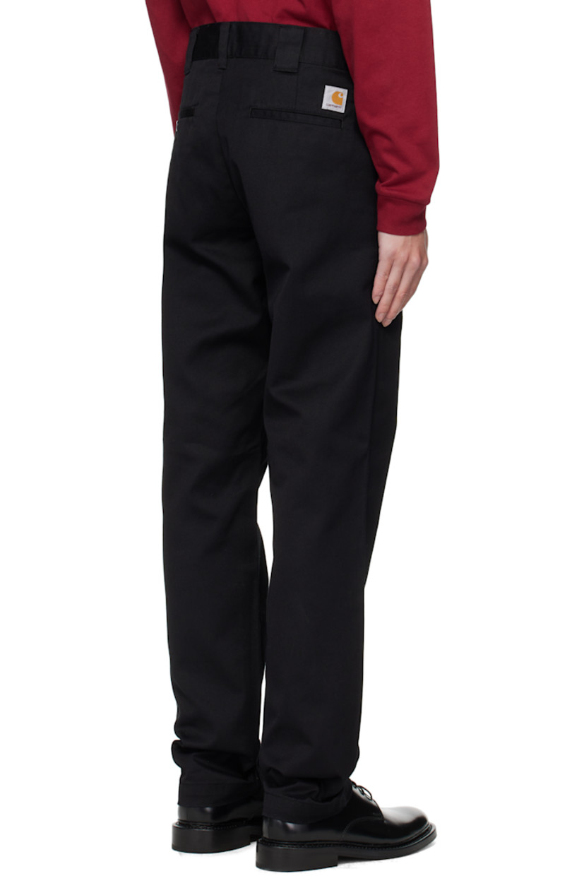 8.8 oz cotton-blend Denison twill trousers.

· Tapered 
· Mid-rise
· Belt loops
· Five-pocket styling
· Zip fly
· Logo patch at back pocket

Supplier color: Black