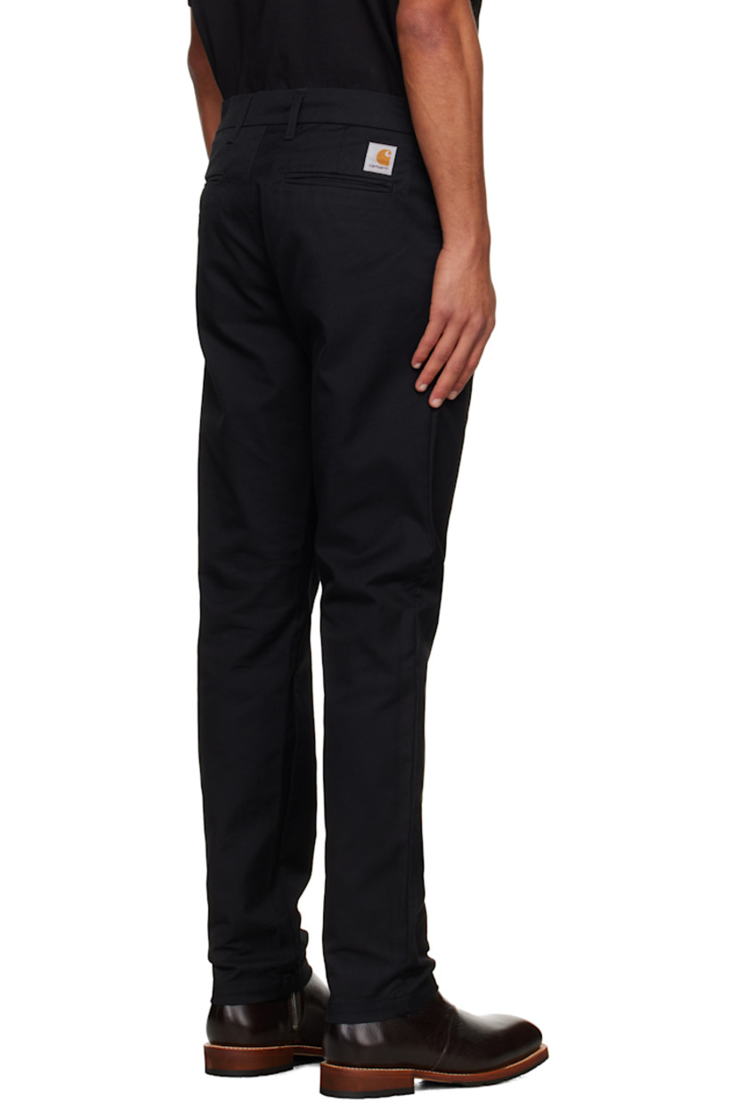 Moisture-wicking Coolmax® stretch cotton-blend twill trousers.

· Tapered, slim-fit
· Low-rise
· Belt loops
· Four-pocket styling
· Zip fly
· Logo patch at back

Supplier color: Black
