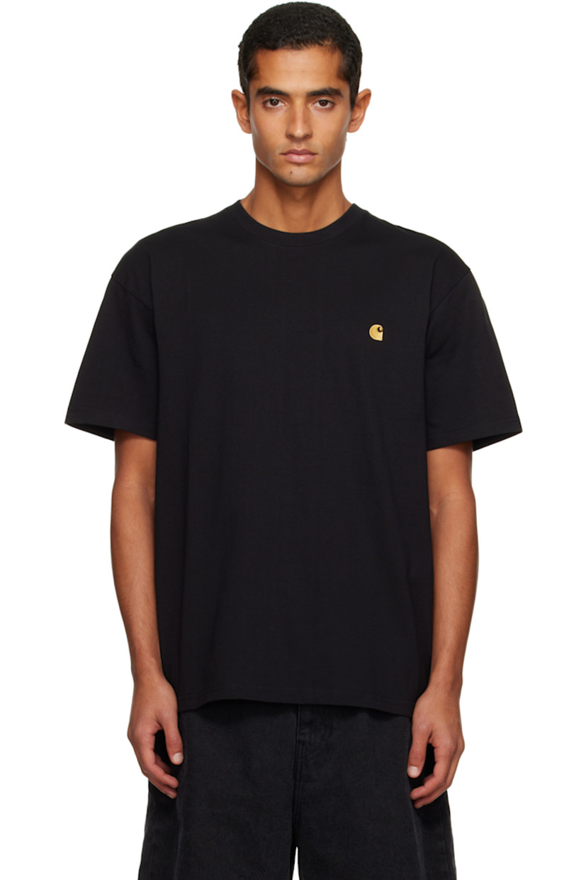 Cotton jersey T-shirt.

· 235 gsm
· Rib-knit crewneck
· Logo embroidered at chest

Supplier color: Black