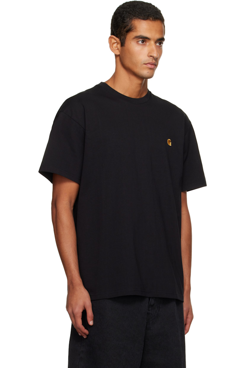 Cotton jersey T-shirt.

· 235 gsm
· Rib-knit crewneck
· Logo embroidered at chest

Supplier color: Black