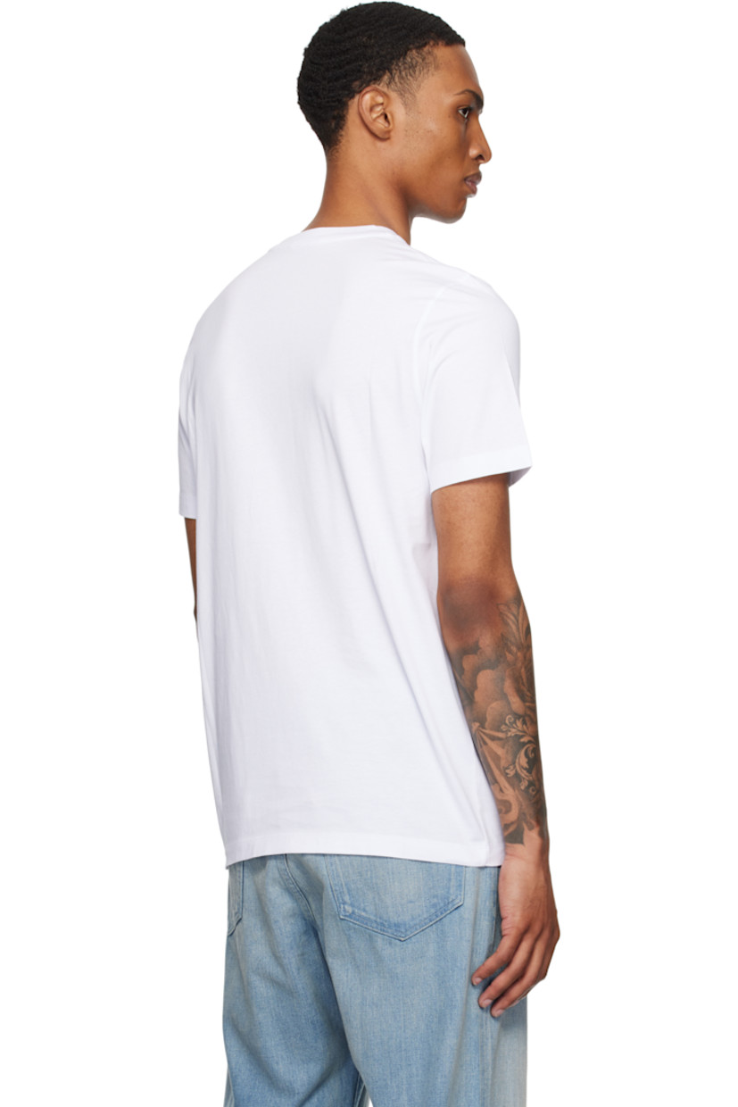 Pack of three GOTS-certified organic cotton jersey T-shirts.

· Rib-knit crewneck
· Felted logo patch at chest

Supplier color: Brilliant white