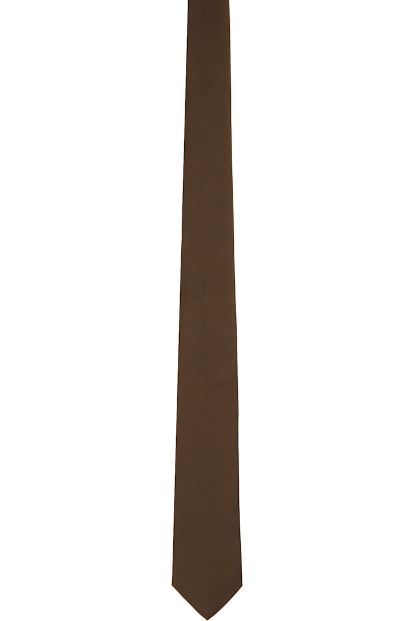 Lightweight canvas tie.

· Keeper loop at back face
· W2.5"

Supplier color: Brown