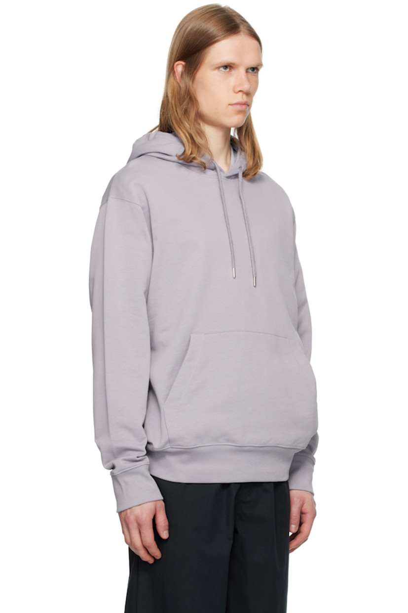 385 gsm organic cotton French terry hoodie.

· Drawstring at hood
· Kangaroo pocket
· Rib-knit hem, and cuffs
· Logo flag at side seam

Supplier color: Crocus purple