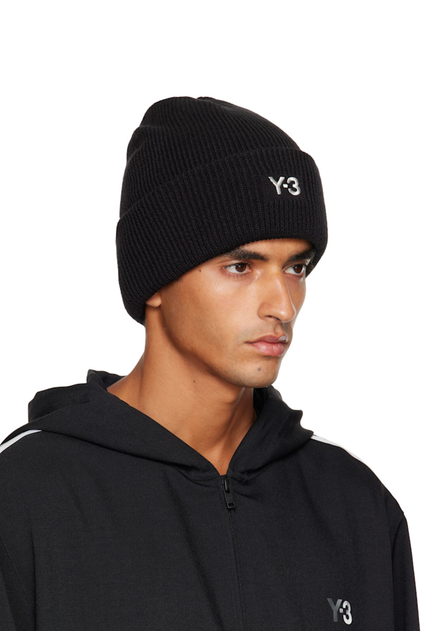 Rib-knit wool-blend beanie. Logo embroidered at rolled brim.

Supplier color: Black