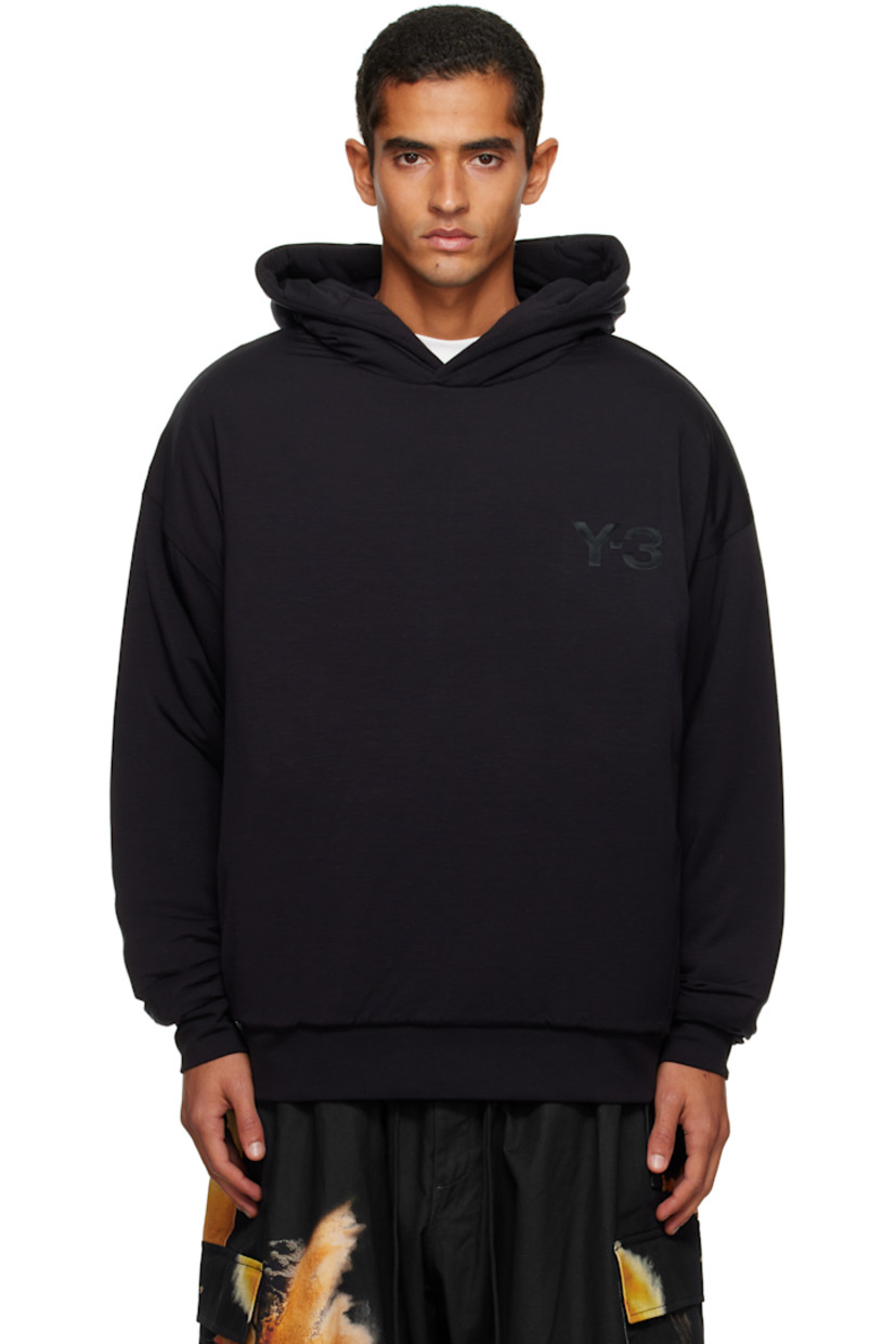 PrimaLoft®-insulated stretch lyocell-blend jersey hoodie. 

· Logo bonded at chest
· Seam pockets at waist 
· Rib-knit hem and cuffs
· Dropped shoulders

Supplier color: Black