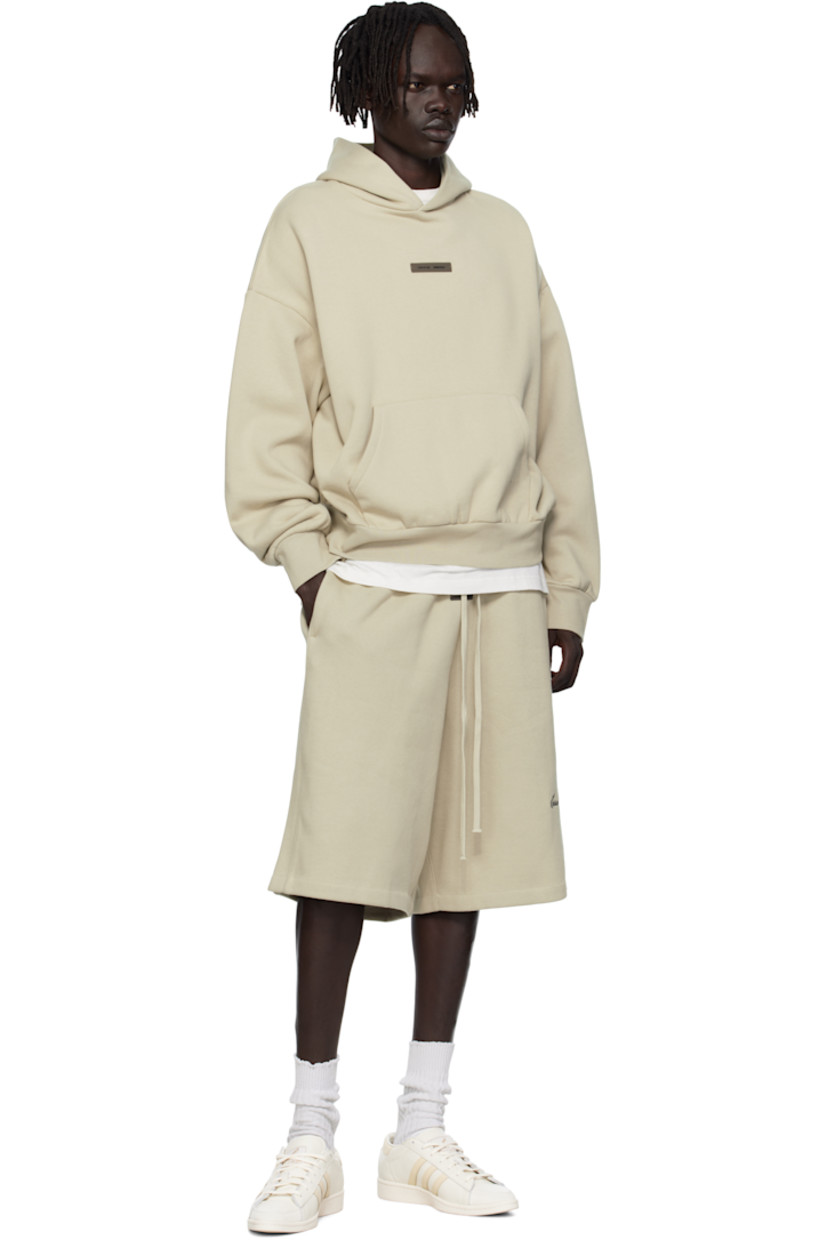 Cotton-blend fleece hoodie.

· Rubber logo patch at hood and chest
· Kangaroo pocket
· Rib-knit hem and cuffs
· Dropped shoulders
· Logo bonded at back

Supplier color: Abbey stone