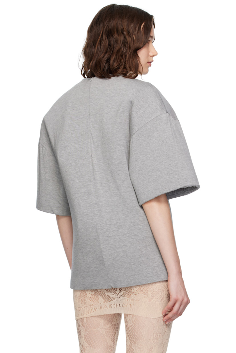 Structured cotton jersey T-shirt. 

· Crewneck
· Detachable foam padding at interior 

Supplier color: Grey