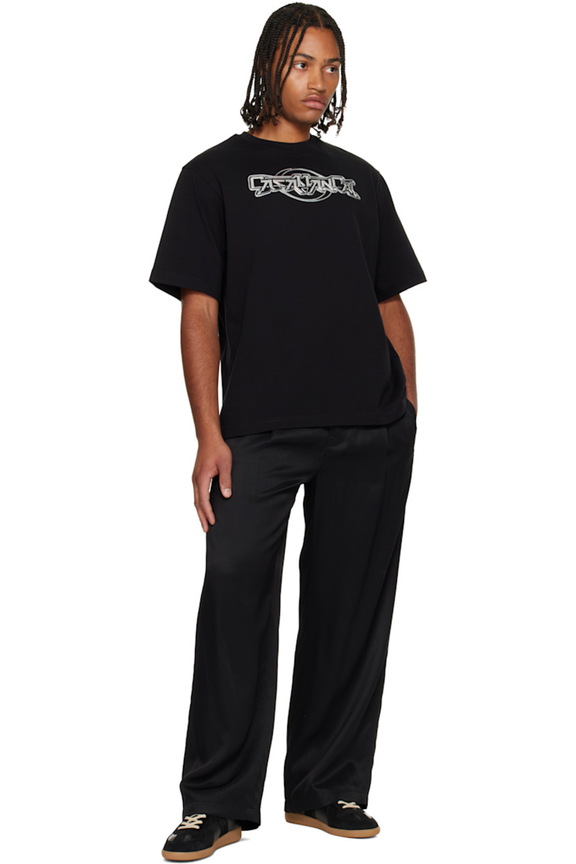 Organic cotton jersey T-shirt. 

· Rib-knit crewneck
· Logo bonded at chest

Supplier color: Black