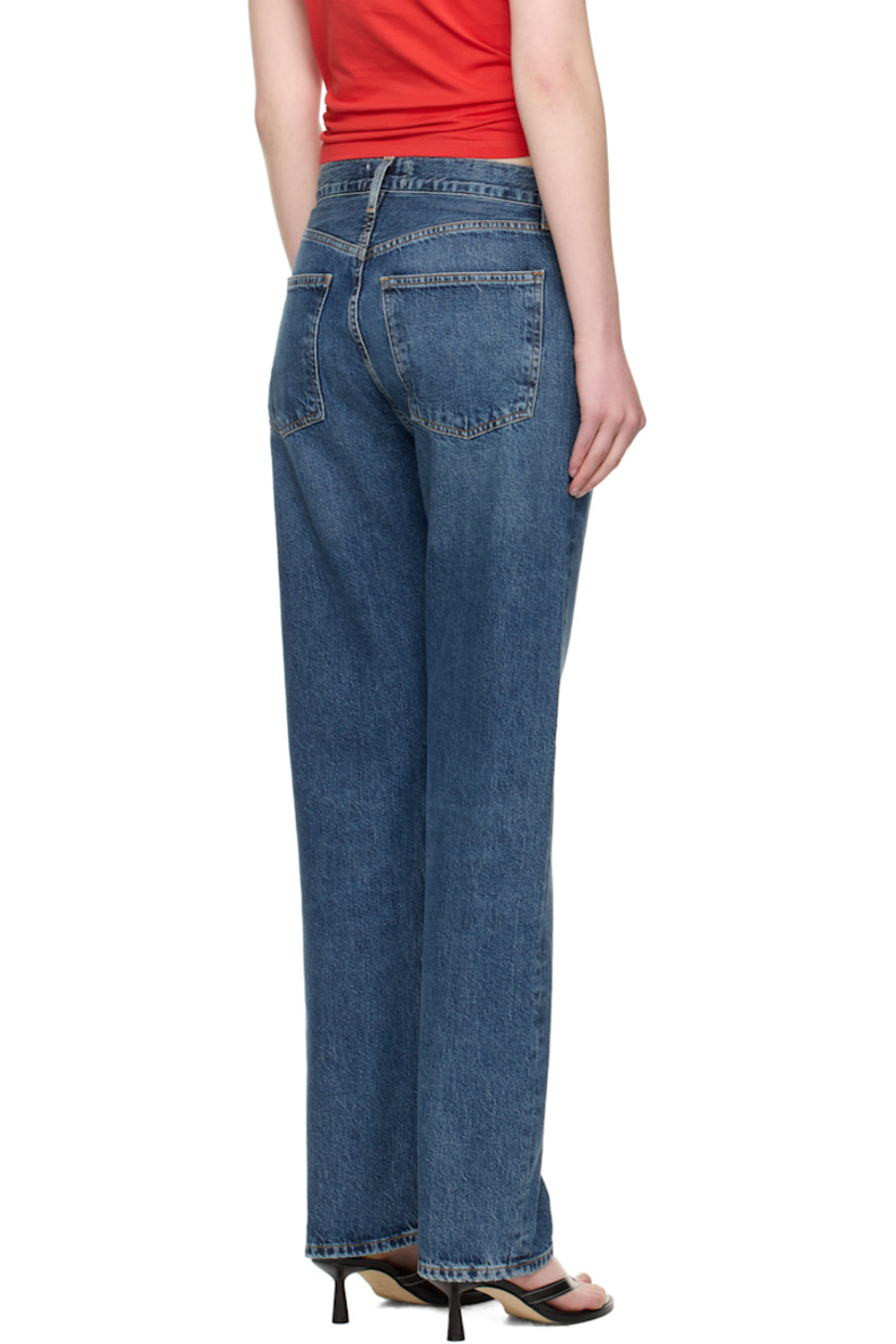 Non-stretch regenerative cotton denim jeans. Fading, whiskering, and subtle distressing throughout.

· The Integrity Grown™-certified 
· Straight-leg
· High-rise 
· Belt loops
· Five-pocket styling
· Button fly 
· Logo-engraved silver- and bronze-tone hardware
· Contrast stitching in tan 

Supplier color: Control