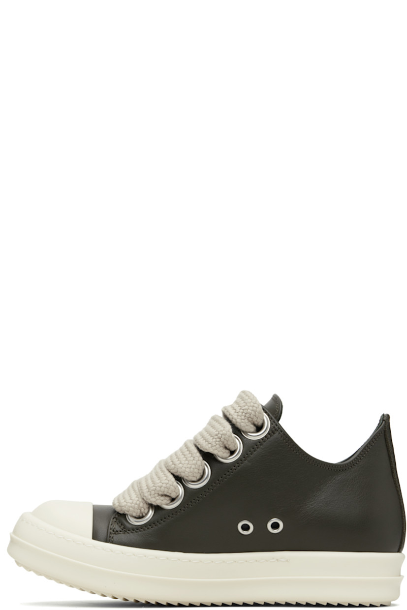Low-top buffed leather sneakers.

· LWG-certified leather
· Calfskin cap toe
· Lace-up closure
· Metal eyelets at inner side
· Treaded rubber sole

Supplier color: Boaco/Milk/Milk