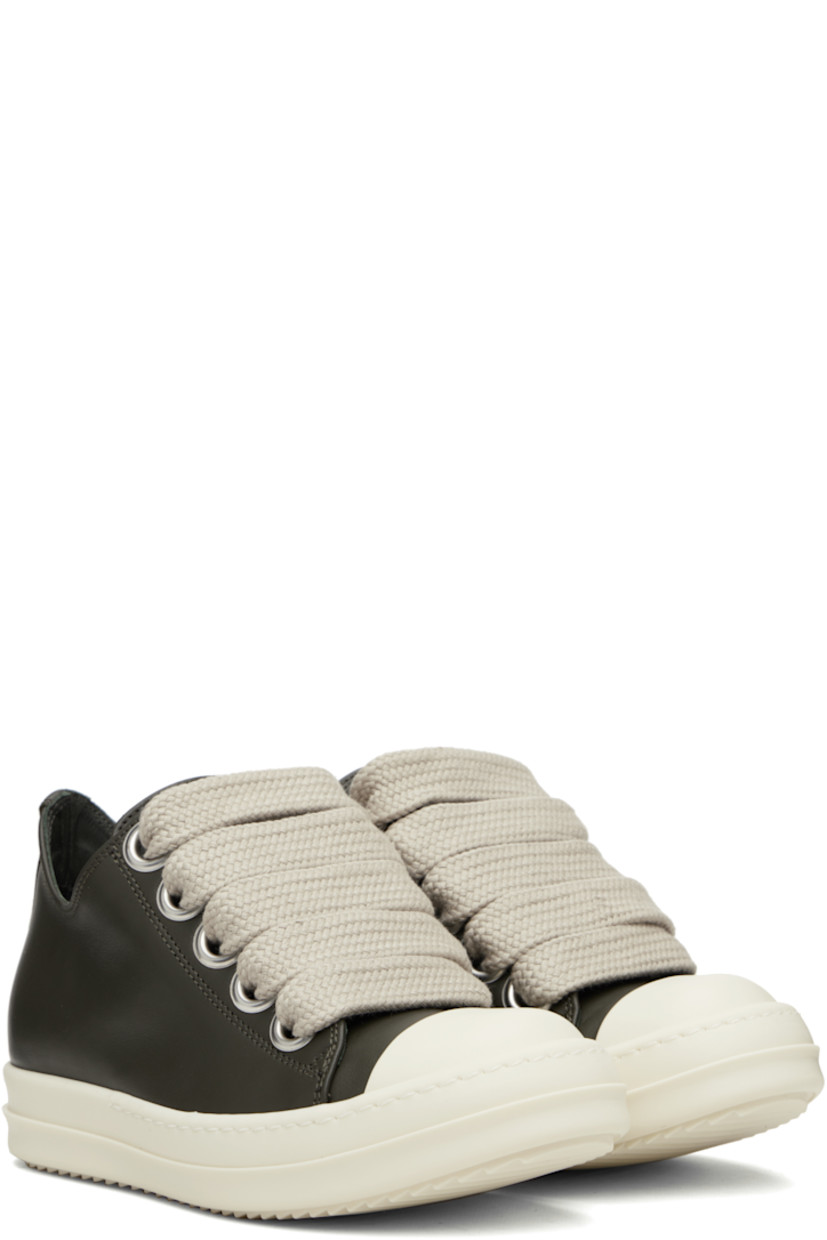 Low-top buffed leather sneakers.

· LWG-certified leather
· Calfskin cap toe
· Lace-up closure
· Metal eyelets at inner side
· Treaded rubber sole

Supplier color: Boaco/Milk/Milk