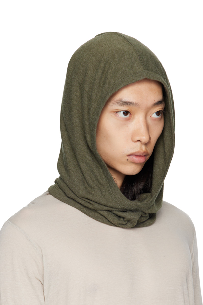Knit viscose- and angora wool-blend hood. Fully lined.

Supplier color: Bosco