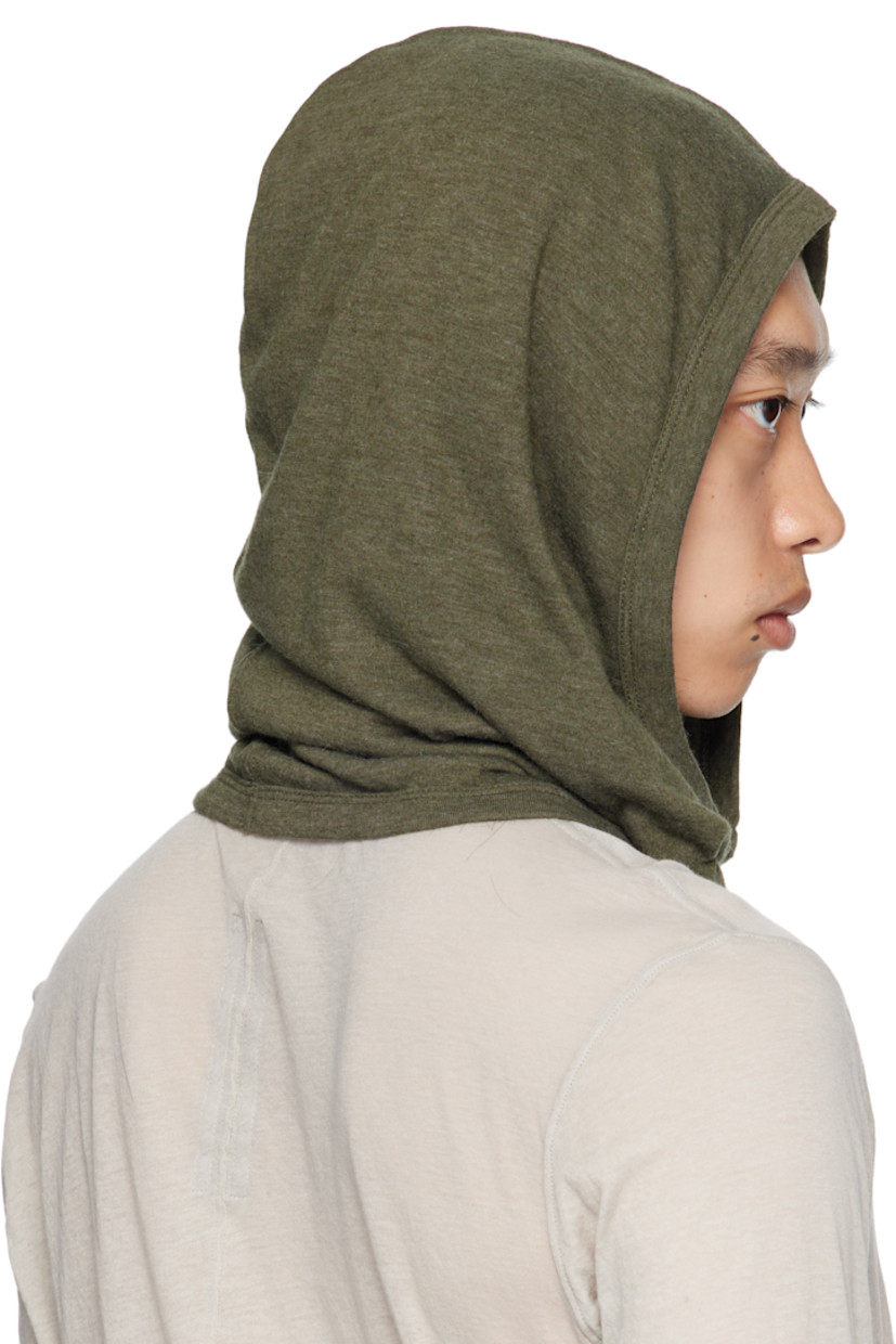 Knit viscose- and angora wool-blend hood. Fully lined.

Supplier color: Bosco