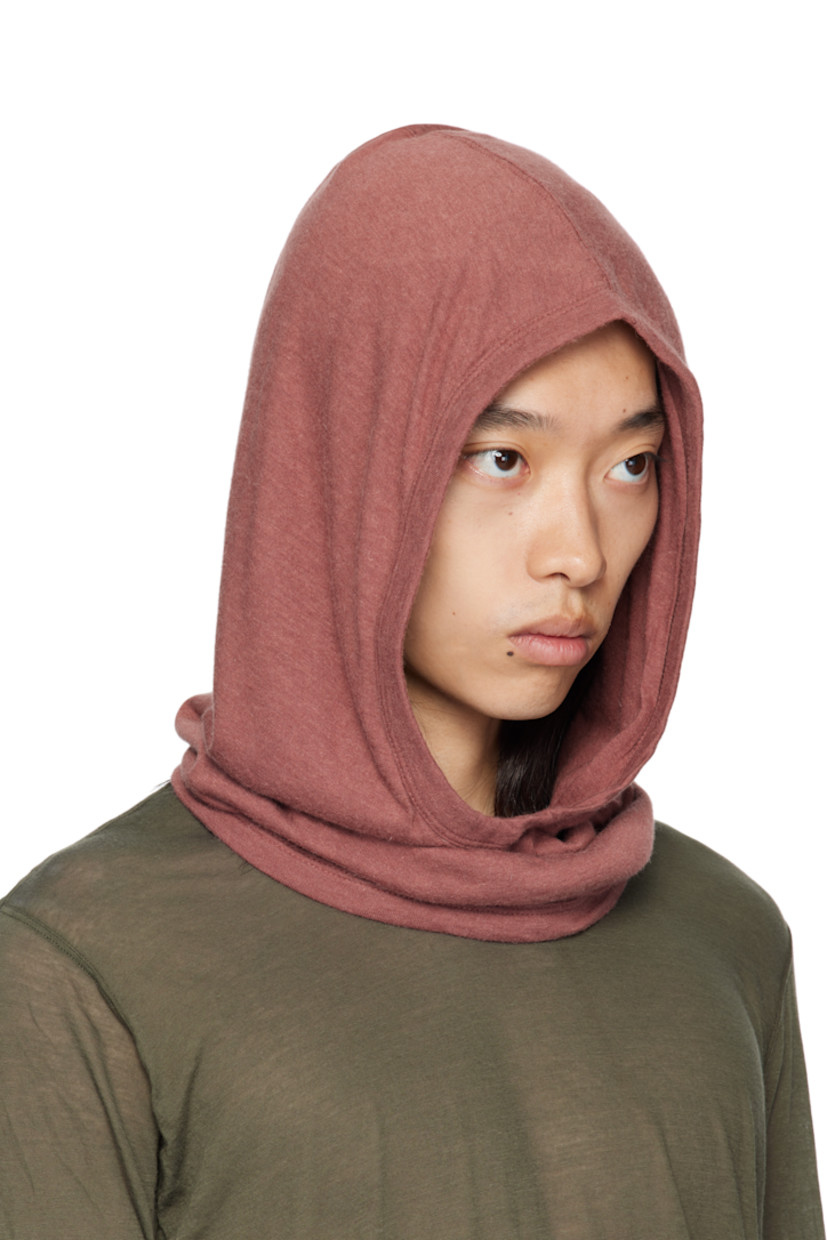 Knit viscose- and angora wool-blend hood. Fully lined.

Supplier color: Dark pink