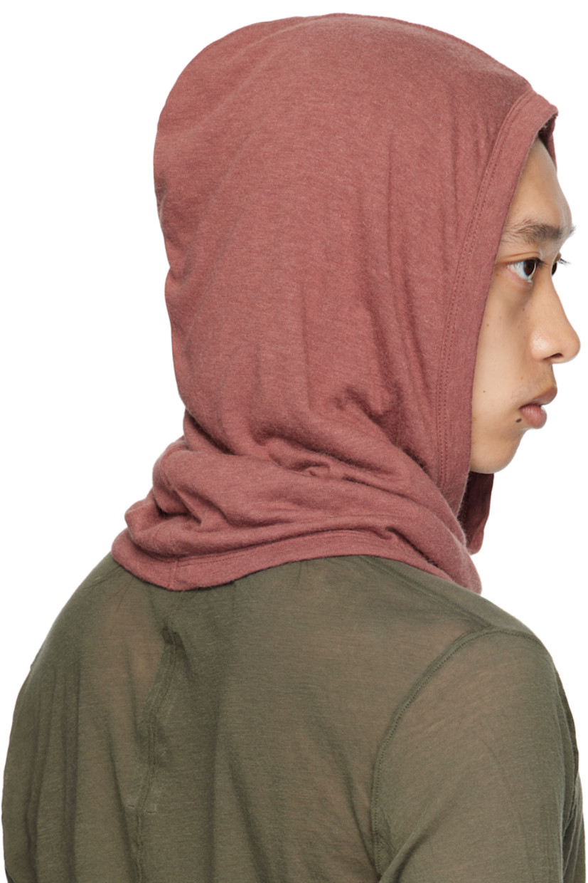 Knit viscose- and angora wool-blend hood. Fully lined.

Supplier color: Dark pink