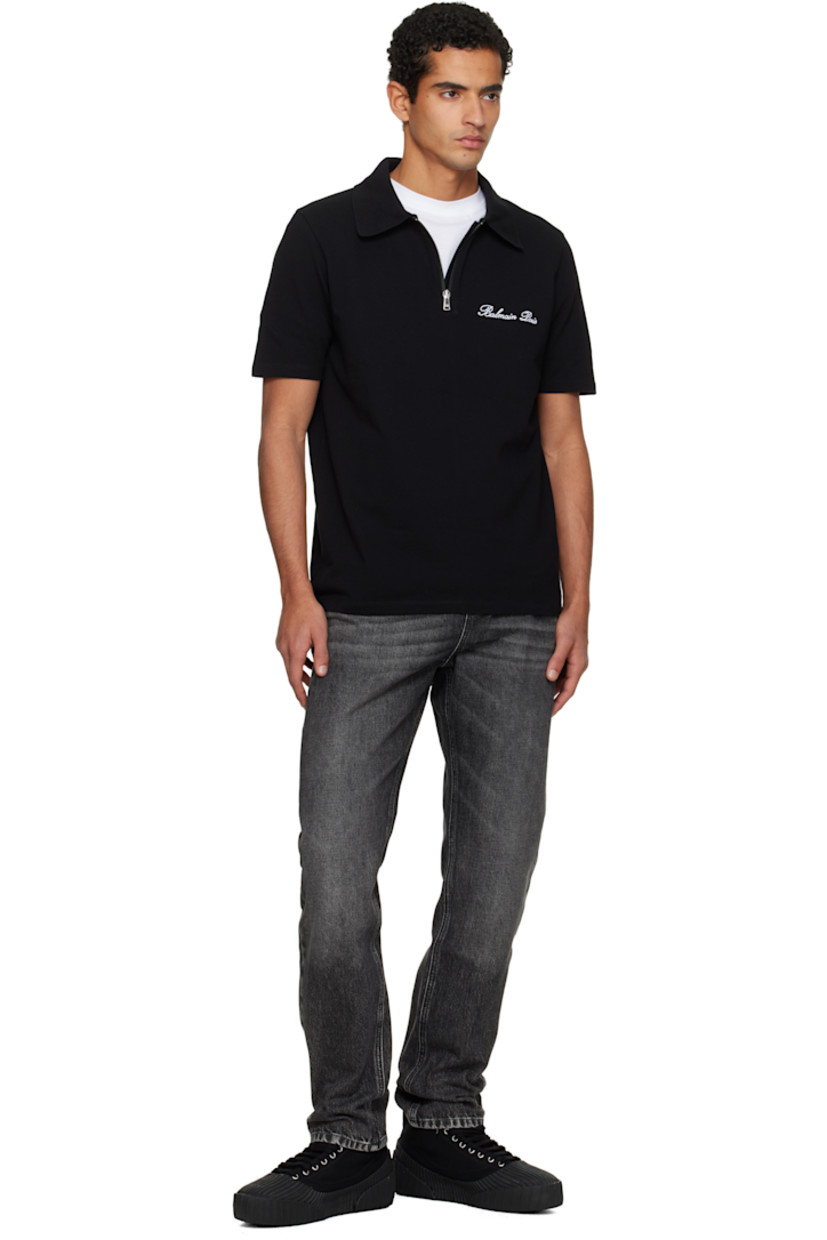 High-top cotton canvas and rubber sneakers.

· Rubber cap toe
· Lace-up closure
· Logo embroidered at tongue
· Rubberized logo patch at outer side and heel
· Canvas lining
· Treaded vulcanized rubber sole

Supplier color: Black