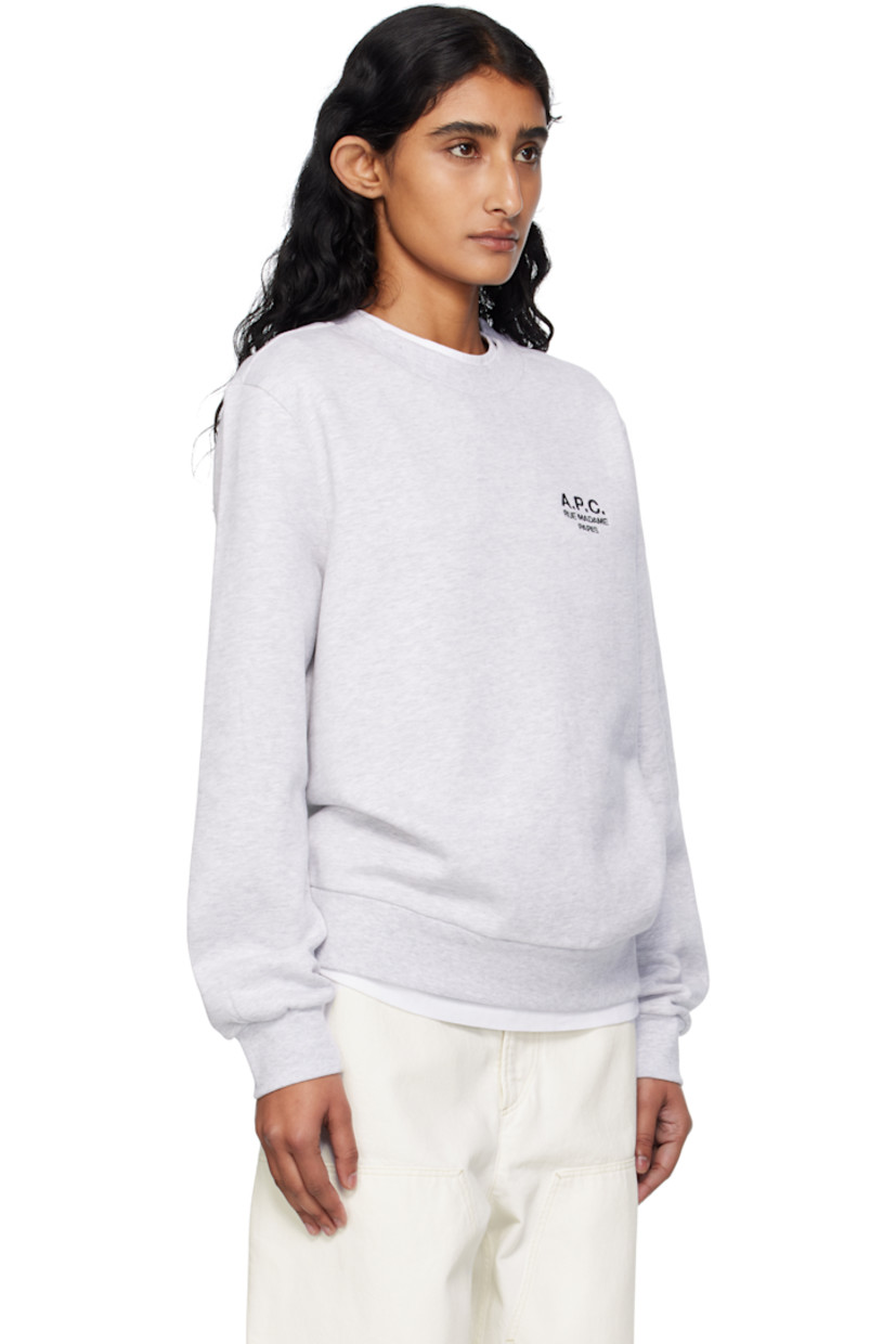 Heavyweight stretch organic cotton fleece sweatshirt.

· GOTS-certified cotton
· Rib-knit crewneck, hem, and cuffs
· Logo embroidered at chest

Supplier color: Heather light gray