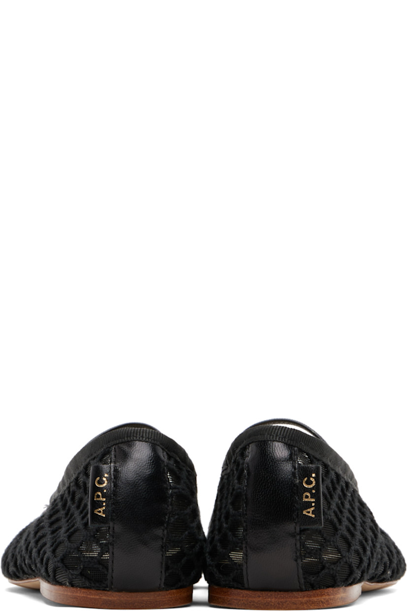 Mesh ballerina flats.

· Elasticized strap at vamp
· Grosgrain trim at collar
· Leather logo flag at heel counter
· Leather sole

Supplier color: Black