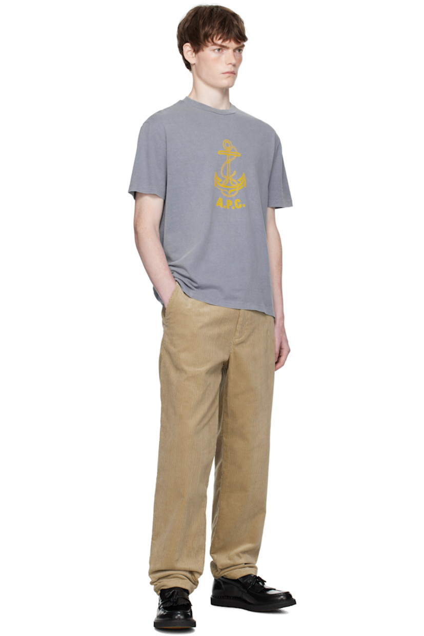 Organic cotton jersey T-shirt.

· Rib-knit crewneck
· Logo graphic printed at front

Supplier color: Blue-gray
