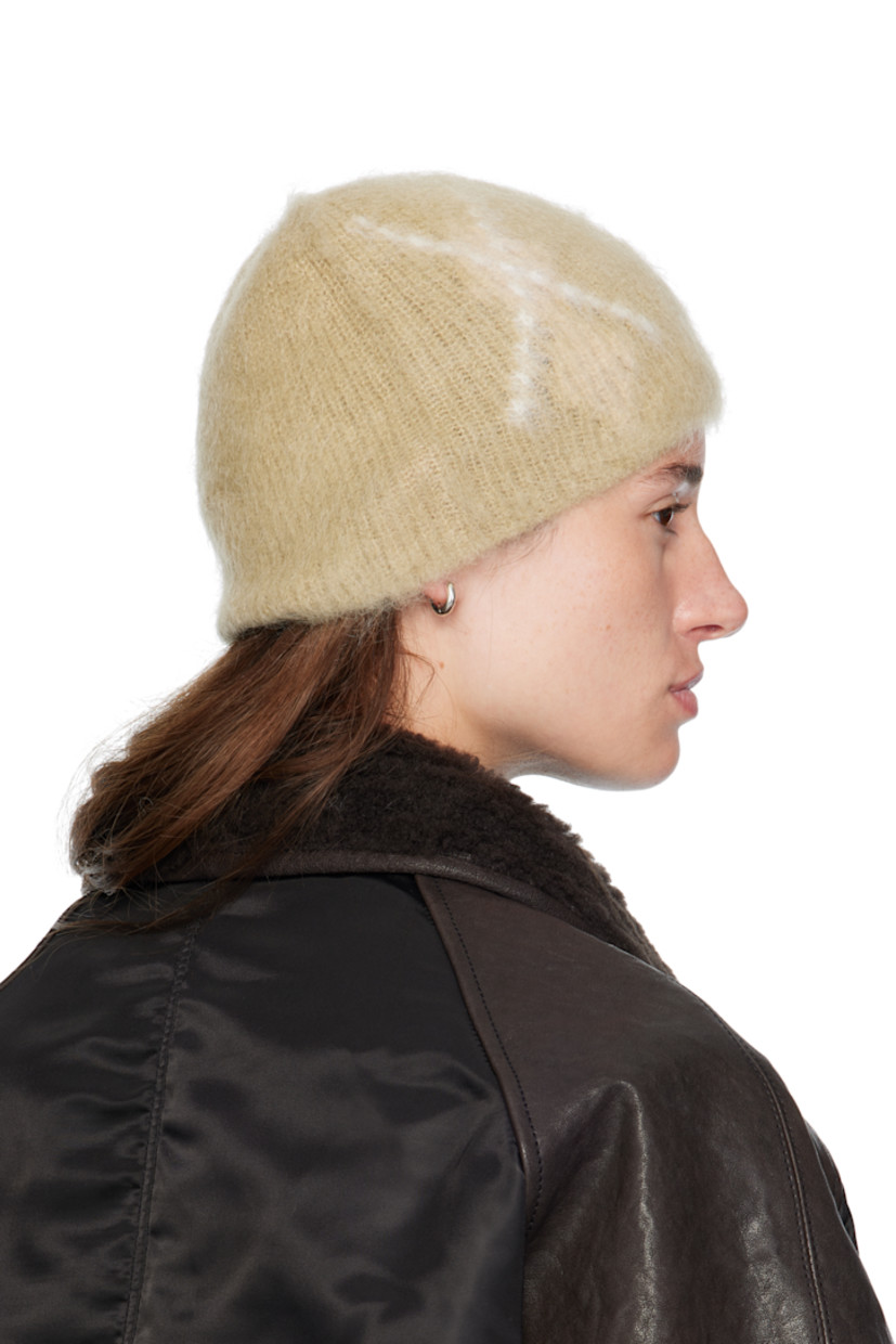 Brushed rib-knit nylon- and wool-blend beanie. 

· Intarsia argyle pattern throughout 
· Unlined

Supplier color: Yellow