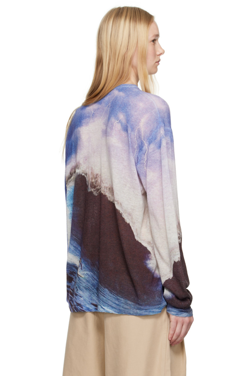 Knit nylon- and alpaca-blend sweater. Graphic printed throughout.

· Crewneck
· Dropped shoulders

Supplier color: Multi