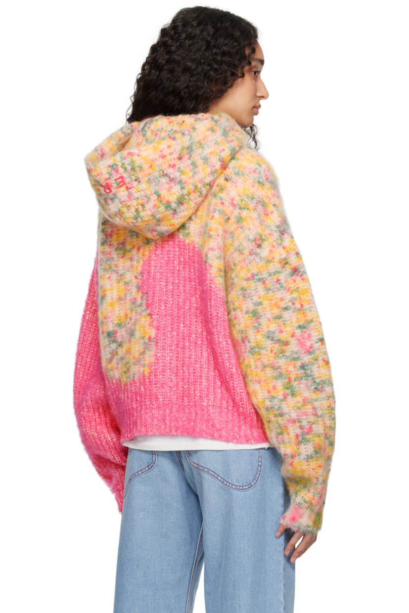 Brushed knit cotton- and wool-blend hoodie. Intarsia graphic throughout.

· Logo embroidered at hood
· Rib-knit hem and cuffs
· Dropped shoulders

Supplier color: Multi