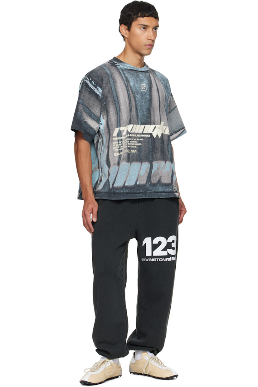 Handcrafted cotton jersey T-shirt. 

· Fading throughout 
· Rib-knit crewneck
· Logo printed at chest
· Text printed at front 
· Dropped shoulders

Supplier color: Vintage grey