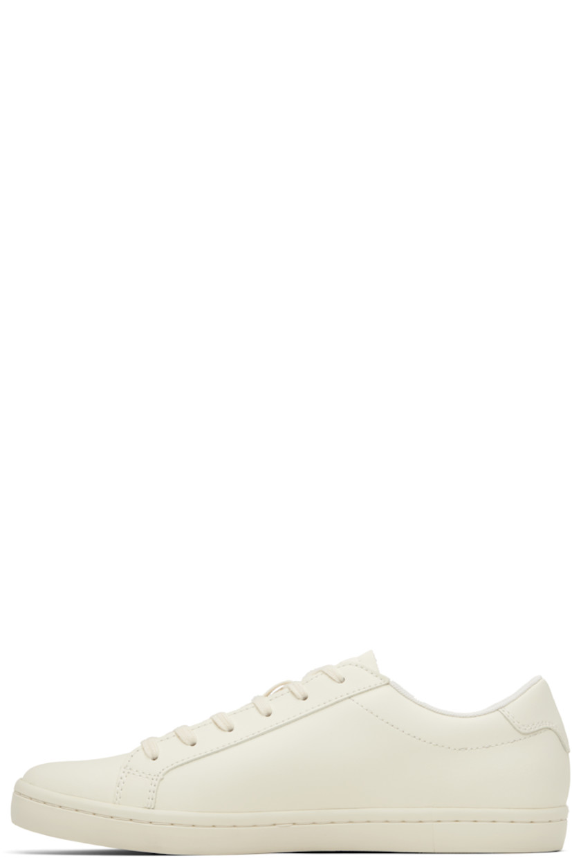 Low-top coated leather sneakers.

· Lace-up closure
· Logo embossed at tongue
· Padded tongue and collar
· Gold-tone logo stamp at outer side
· Treaded rubber sole

Supplier color: Off white/Off white