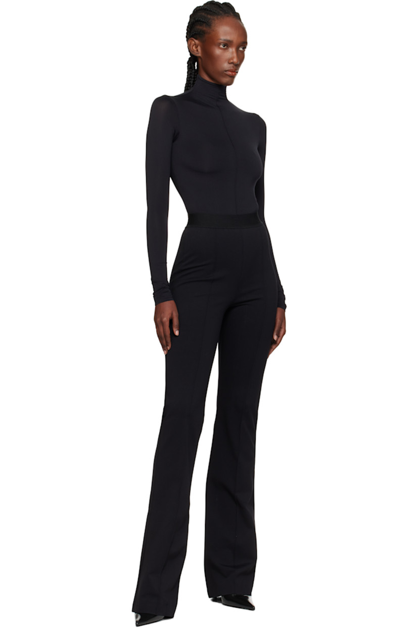 Stretch ECONYL® recycled nylon jersey bodysuit.

· Turtleneck
· Central pinched seam at front
· Adjustable press-stud fastening at bottom
· Partially lined

Part of the WARDROBE.NYC x Rosie Huntington-Whiteley collaboration.

Supplier color: Black