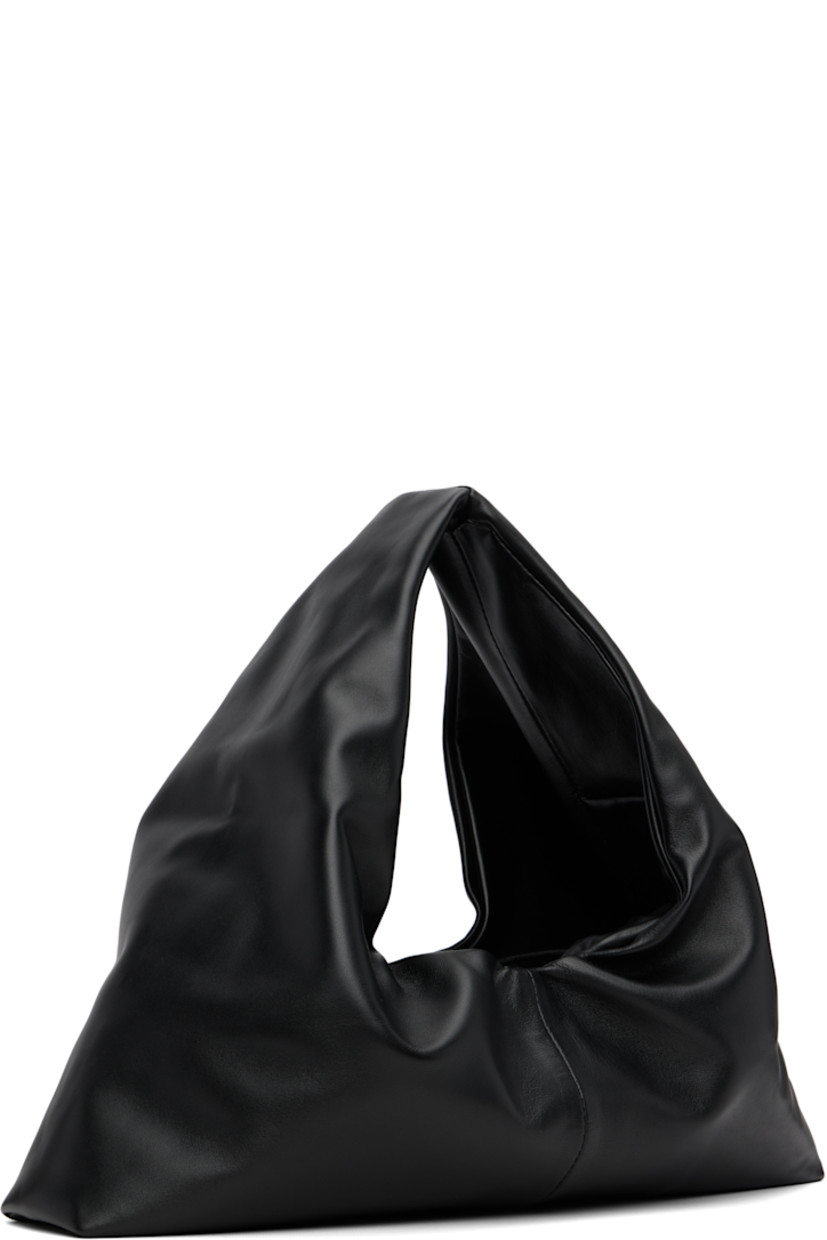 Grained lambskin tote.

· Integrated carry handle
· Bungee-style drawstring closure
· Partial satin twill lining
· H7" x W16.75" x D3"
· Total height: H12"

Supplier color: Black