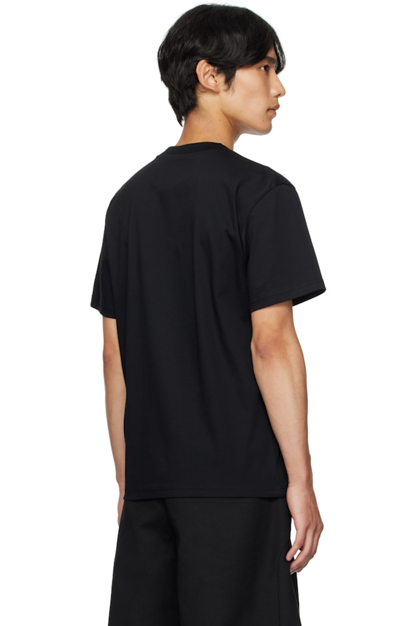 Cotton jersey T-shirt.

· Rib-knit crewneck
· Logo and text printed at front

Supplier color: Black