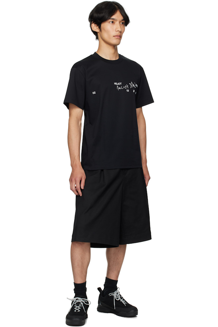 Cotton jersey T-shirt.

· Rib-knit crewneck
· Logo and text printed at front

Supplier color: Black