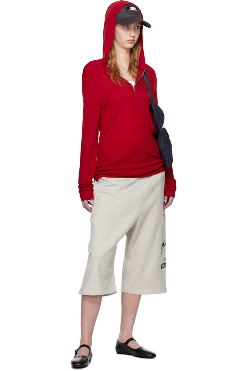 Cotton French terry shorts.

· Elasticized waistband
· Three-pocket styling
· Logo printed at outseam

Supplier color: Light Heather Grey